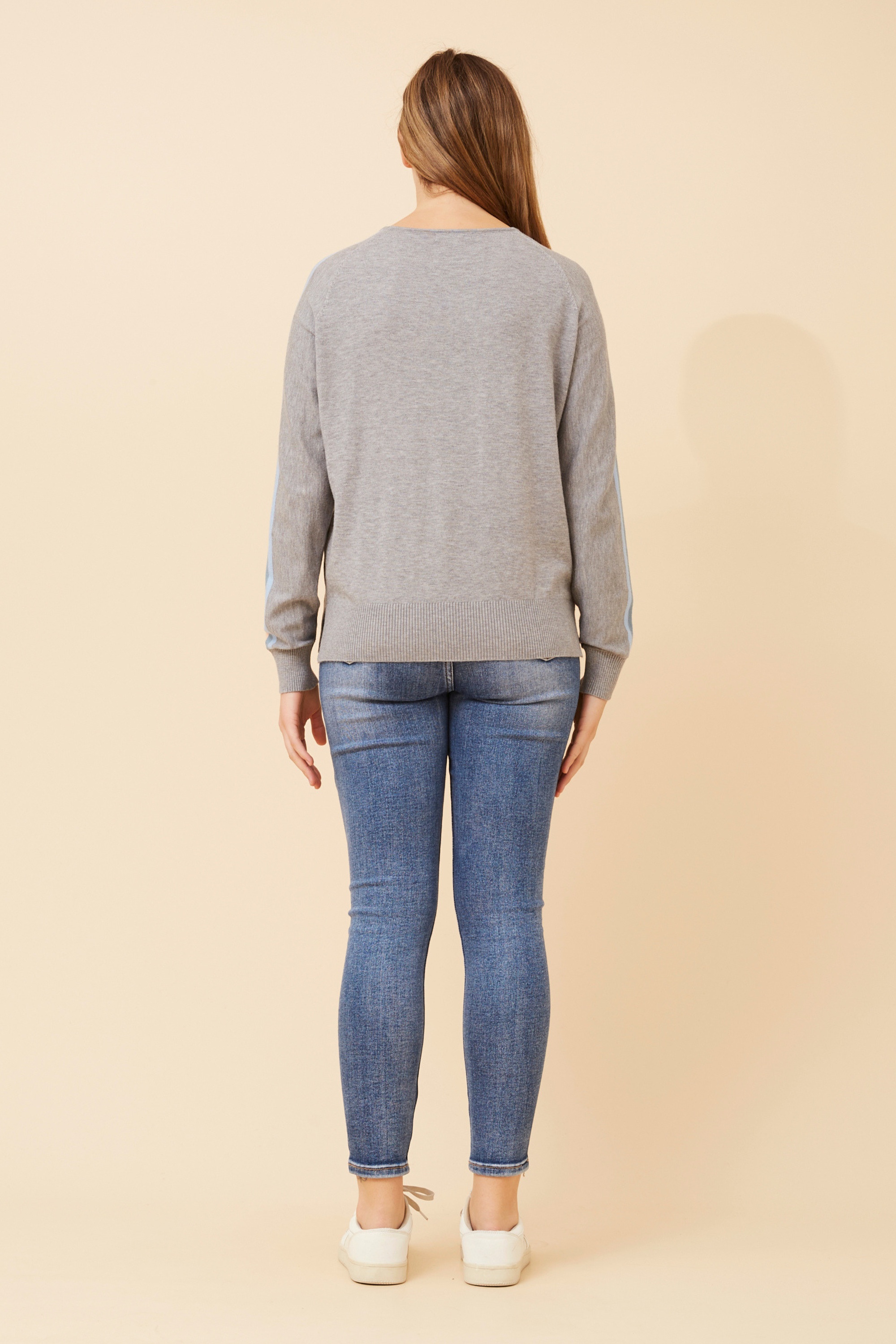 LACEN SOLID KNIT PULLOVER