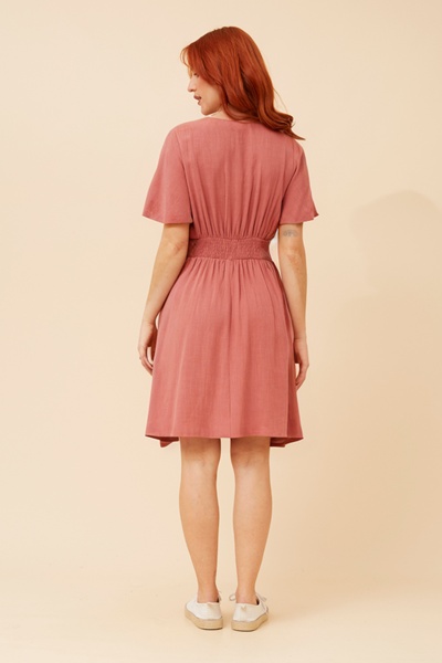 LAIKYN LINEN BLEND DRESS
