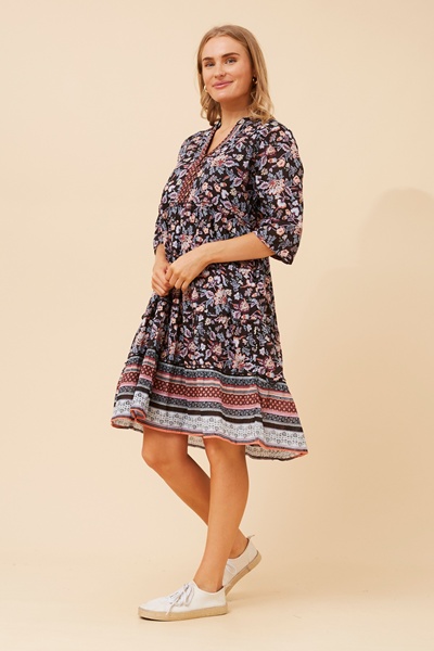 LAKSHMI BOHO SHORT DRESS