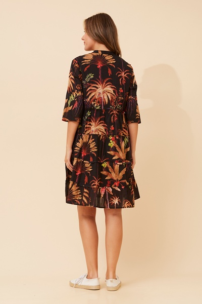LAKSHMI LEAF PRINT DRESS