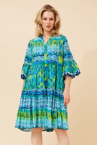 LALITA ABSTRACT PRINT DRESS