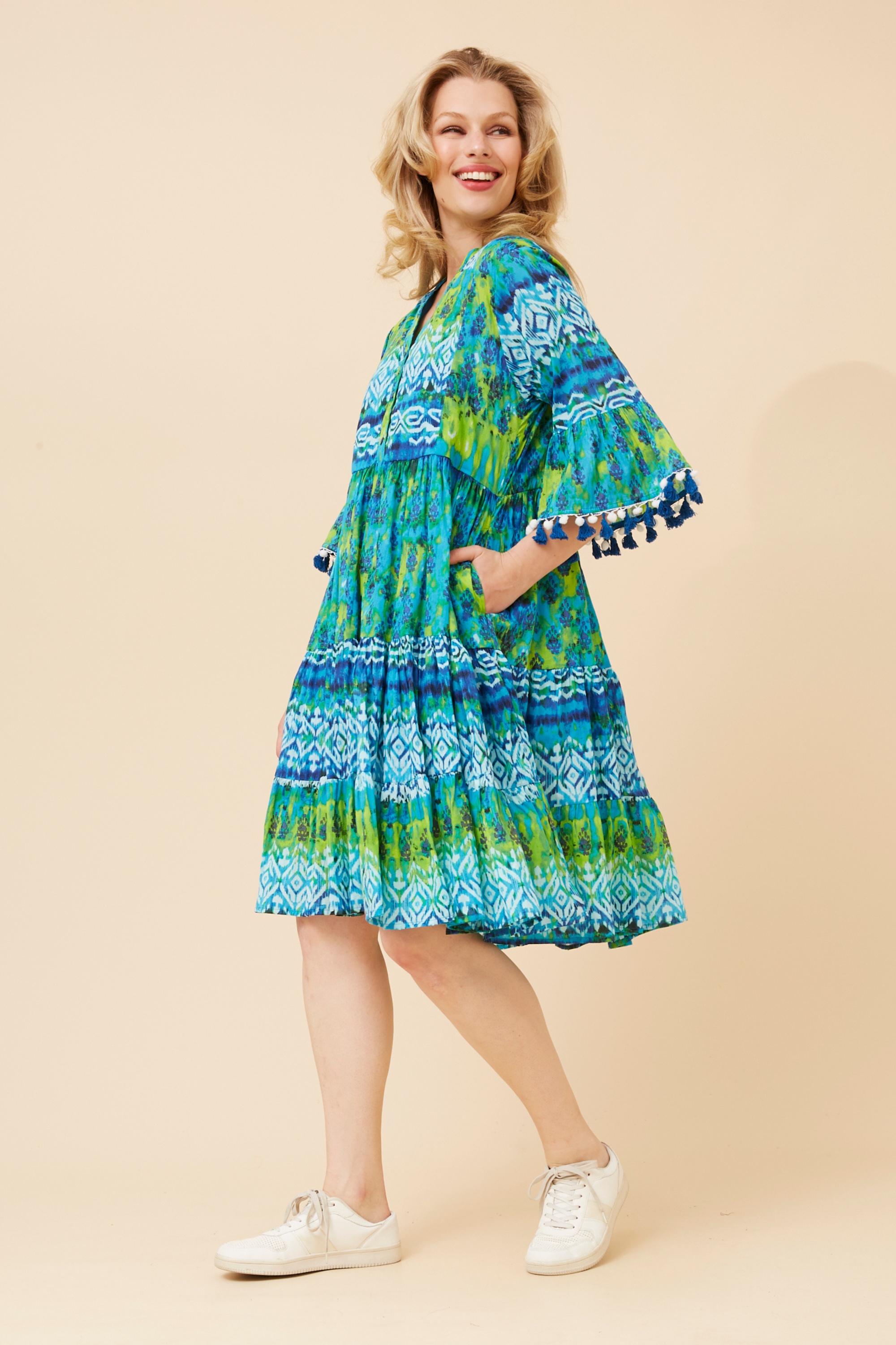 Lalita abstract print dress | Buy Online | Femme Connection Lalita abstract print dress | Buy Online | Femme Connection