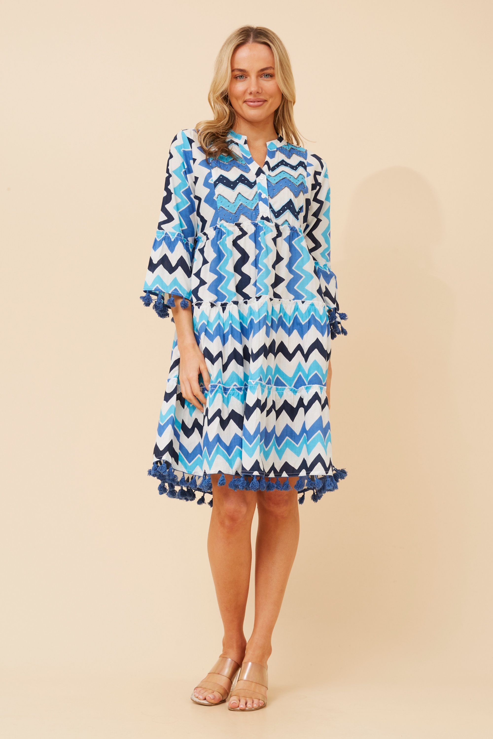 LALITY ABSTRACT PRINT DRESS