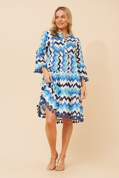 LALITY ABSTRACT PRINT DRESS