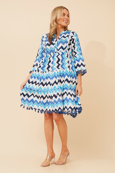 LALITY ABSTRACT PRINT DRESS
