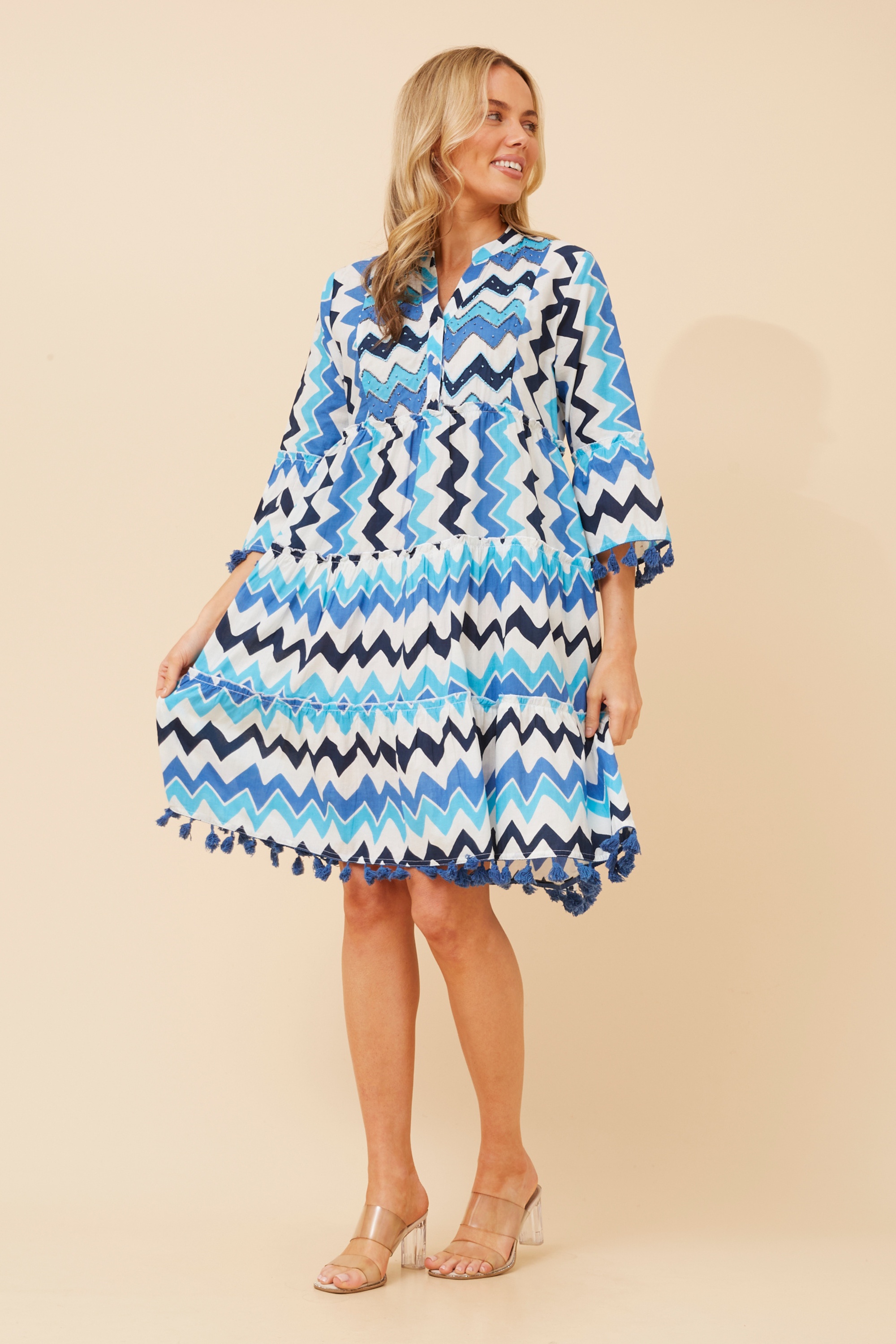 LALITY ABSTRACT PRINT DRESS