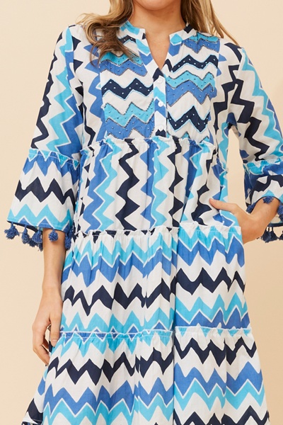 LALITY ABSTRACT PRINT DRESS