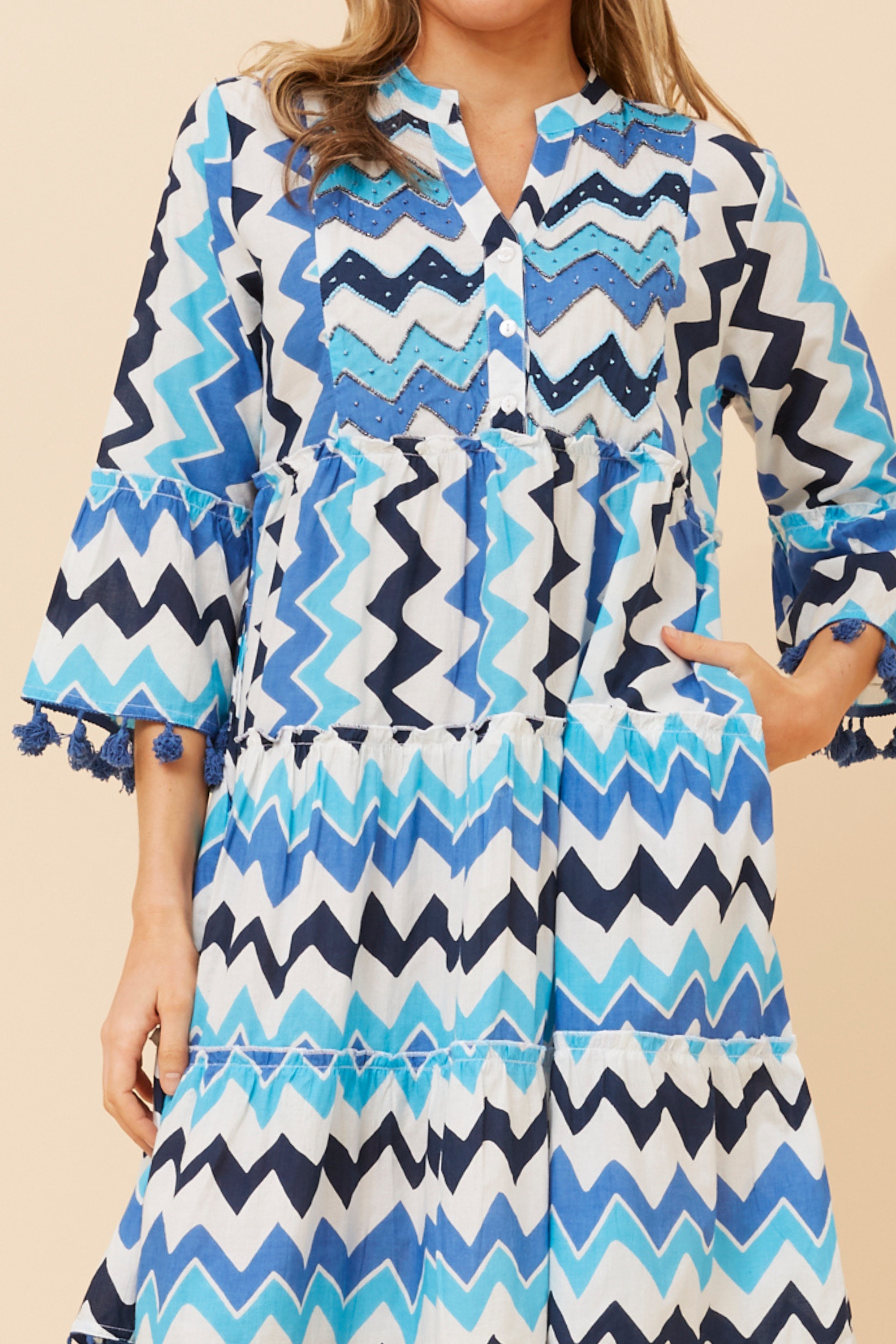 LALITY ABSTRACT PRINT DRESS