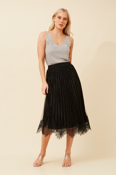 LANDON LACE MIDI SKIRT