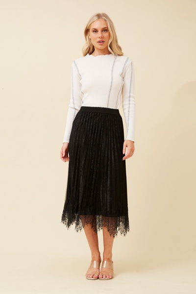 LANDON LACE MIDI SKIRT