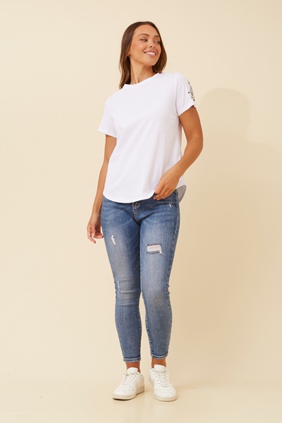 LARNELLE BEADED TEE