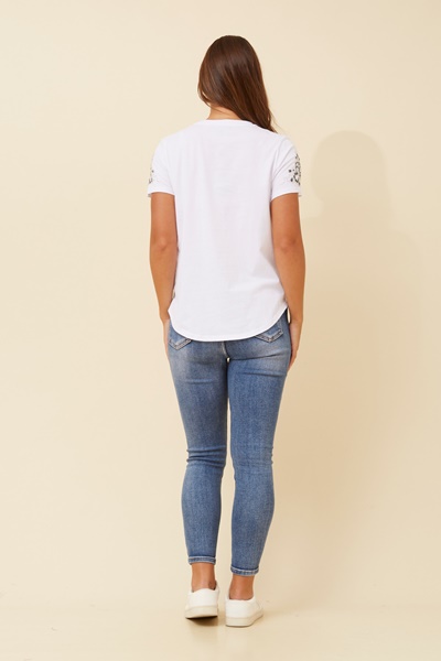 LARNELLE BEADED TEE