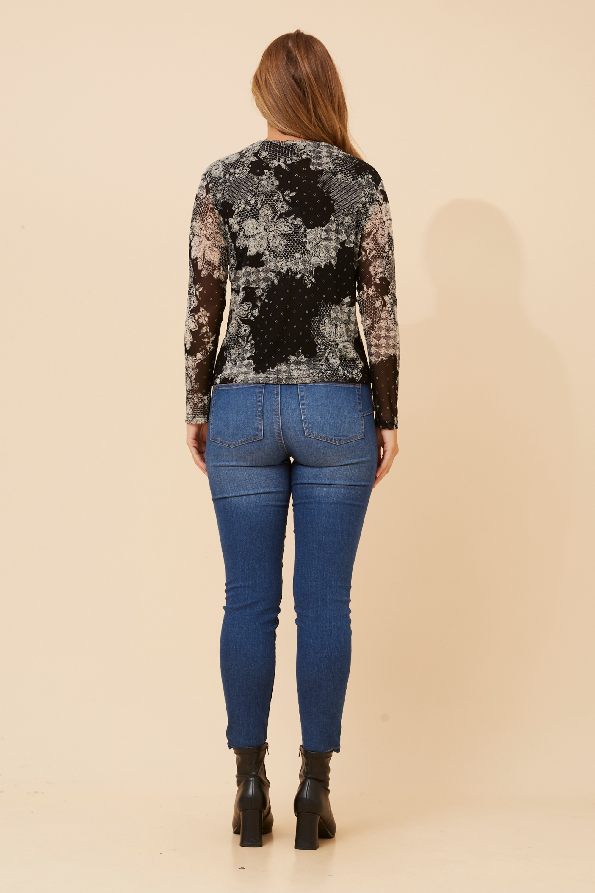 LARSEN ABSTRACT PRINT TOP
