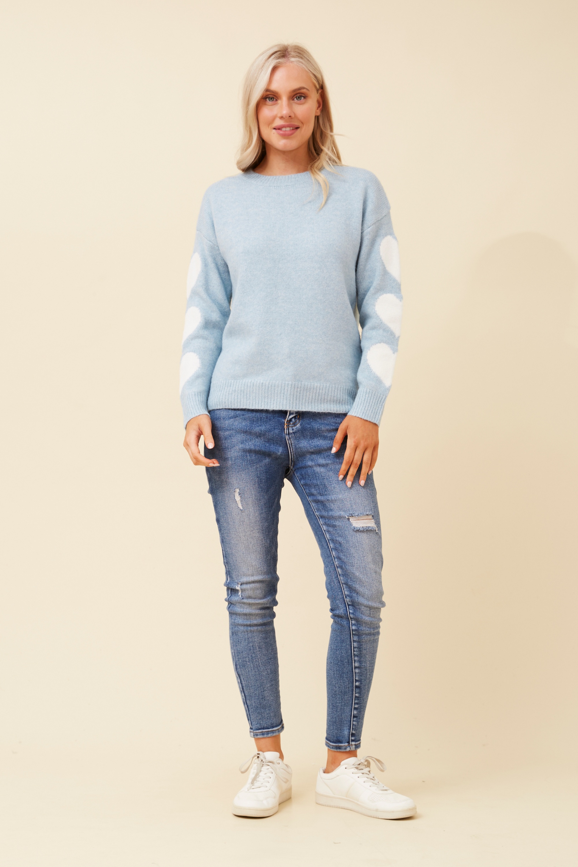 LATISHA WOOL BLEND KNIT PULLOVER
