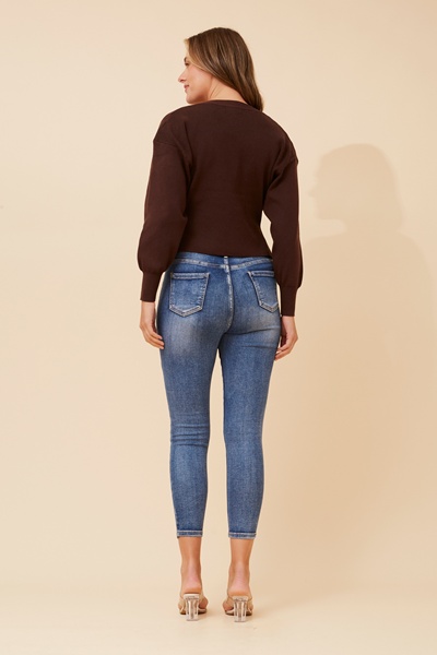 LAVITA SOLID KNIT CARDIGAN