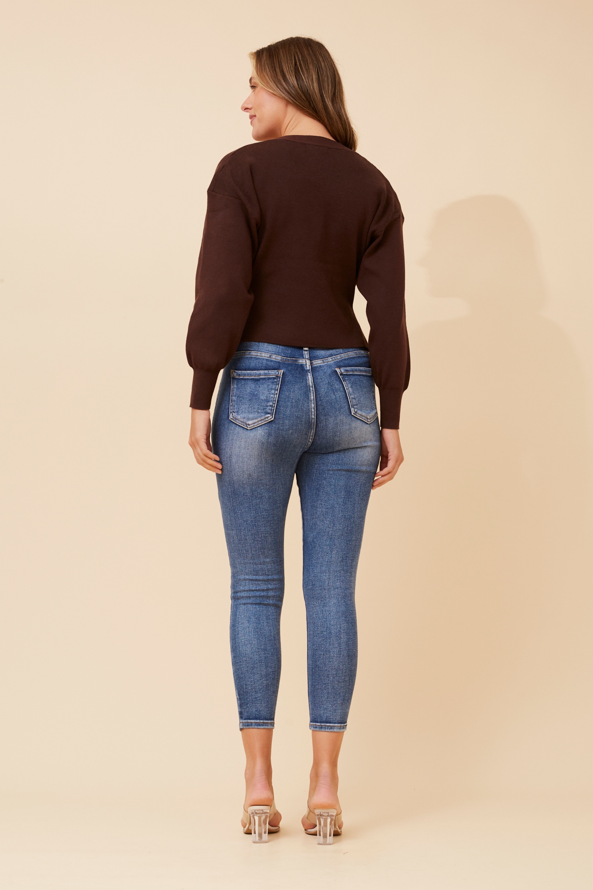 LAVITA SOLID KNIT CARDIGAN