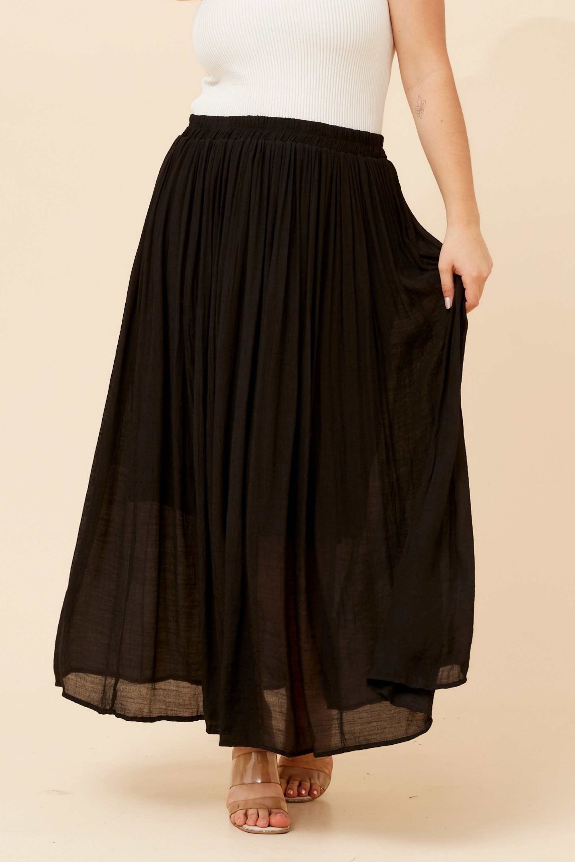 LAYTON SOLID MAXI SKIRT