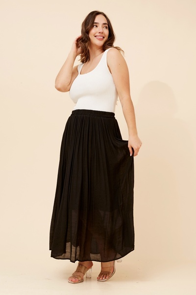 LAYTON SOLID MAXI SKIRT