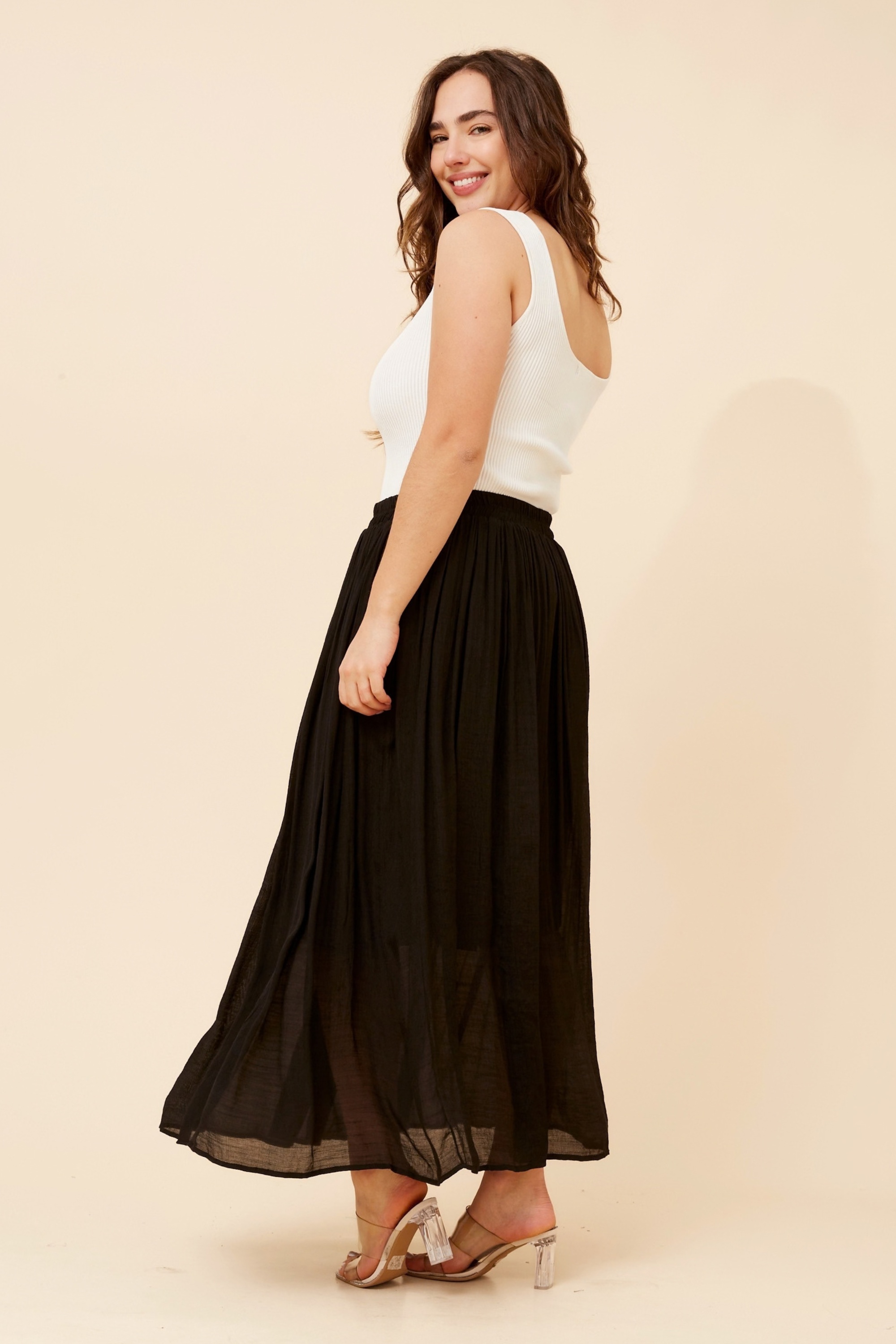 LAYTON SOLID MAXI SKIRT