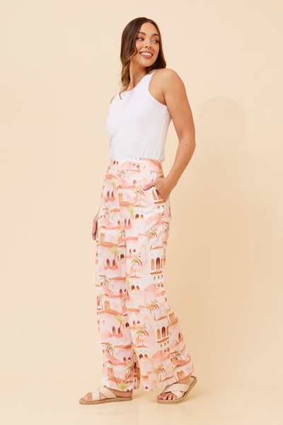 LAZARUS HOLIDAY PRINT PANTS