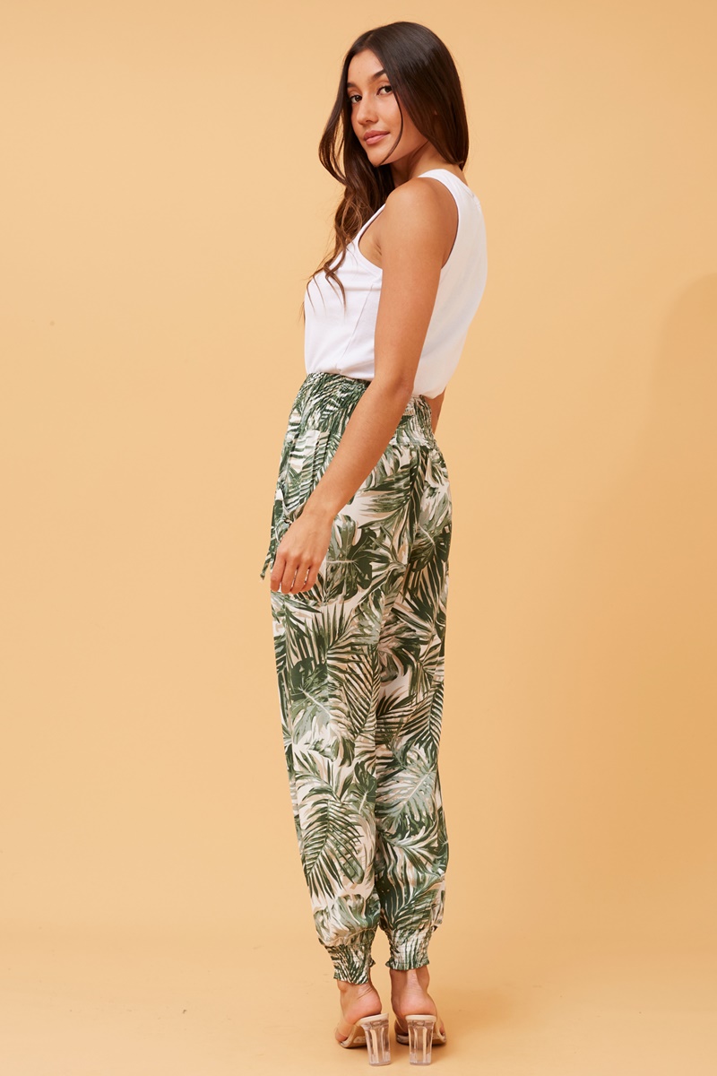 Leaf print boho harem pants, Buy Online