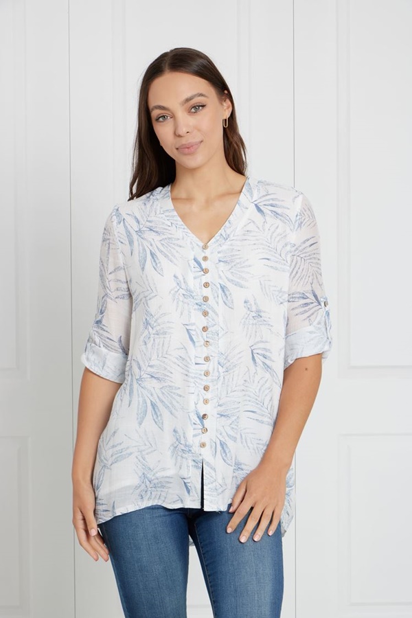 LEAF PRINT BUTTON FRONT TOP LEAF PRINT BUTTON FRONT TOP