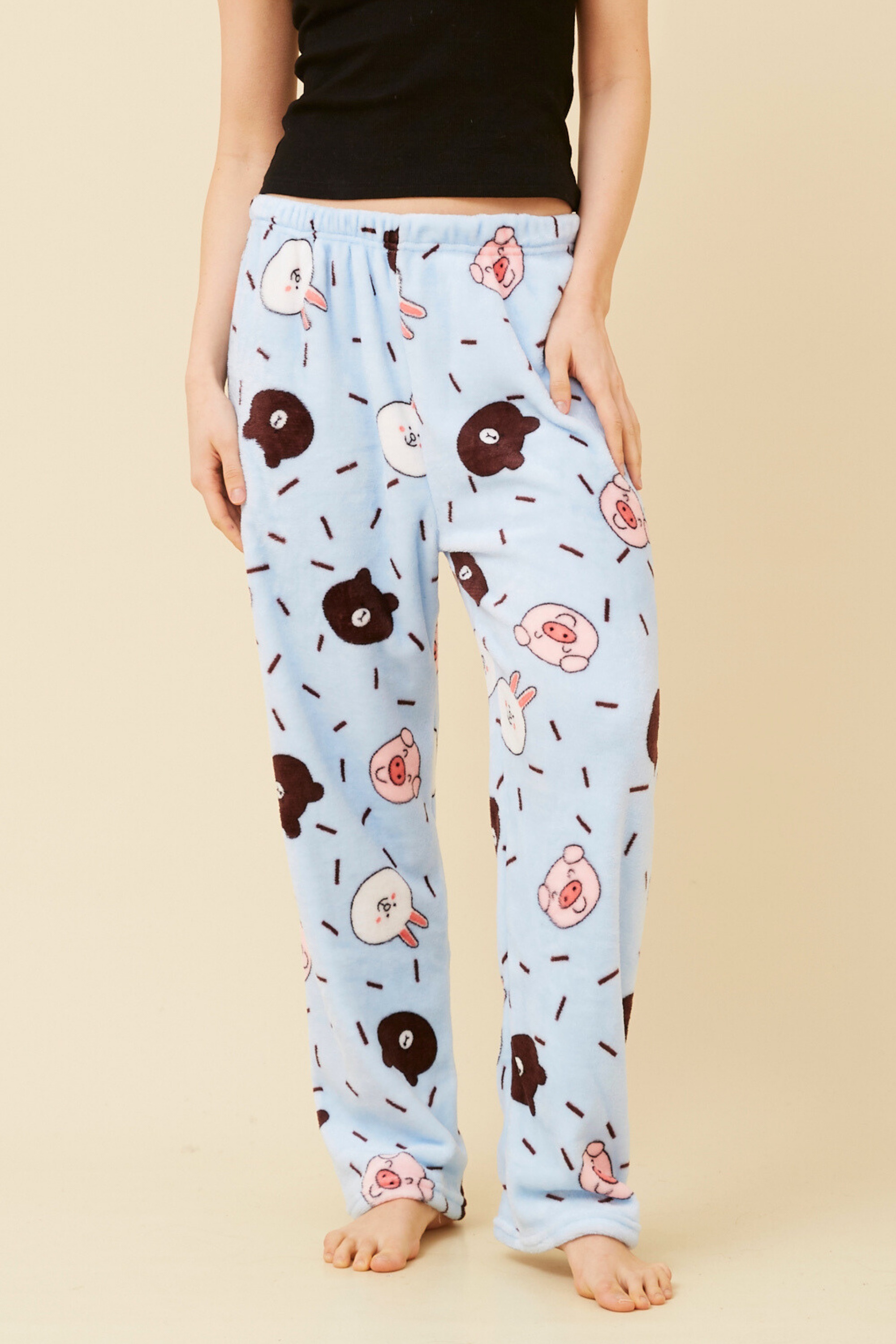 LEE ANIMAL PRINT PLUSH PYJAMA PANTS