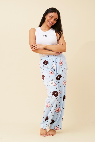 LEE ANIMAL PRINT PLUSH PYJAMA PANTS