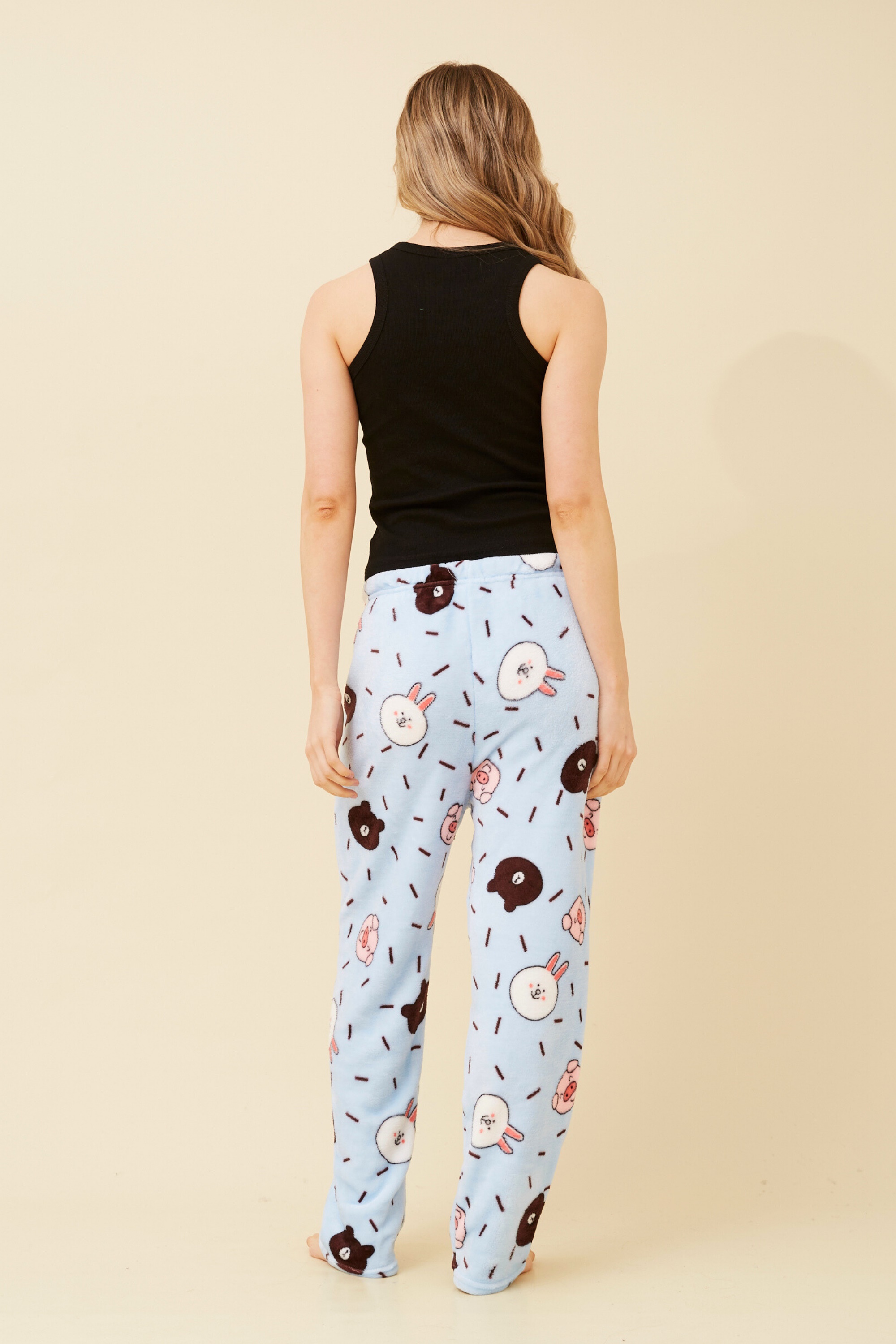 LEE ANIMAL PRINT PLUSH PYJAMA PANTS