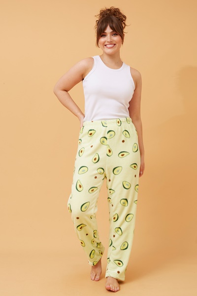 LEE AVOCADO PRINT PLUSH PYJAMA PANTS