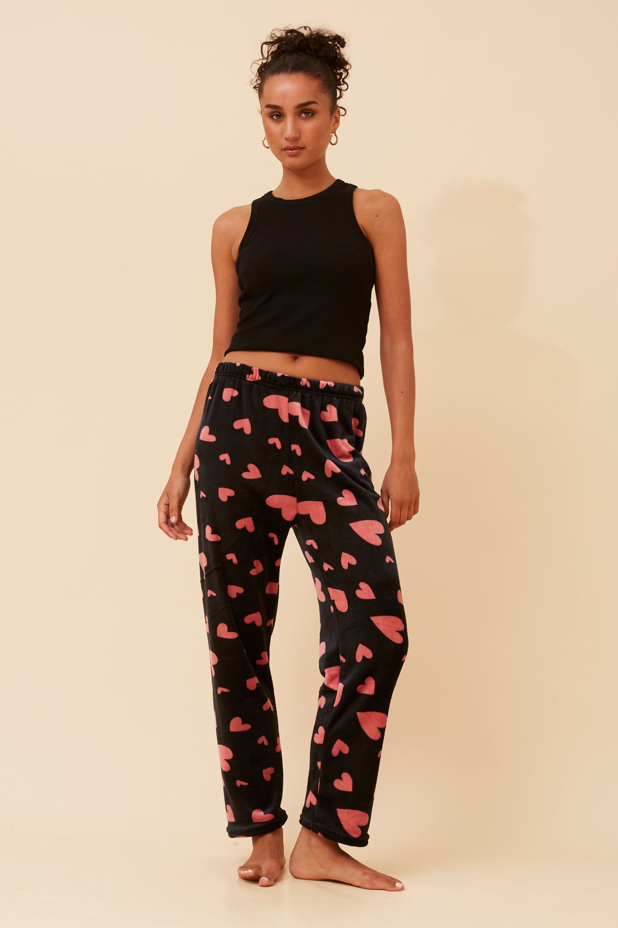 LEE HEART PRINT PYJAMA PANTS