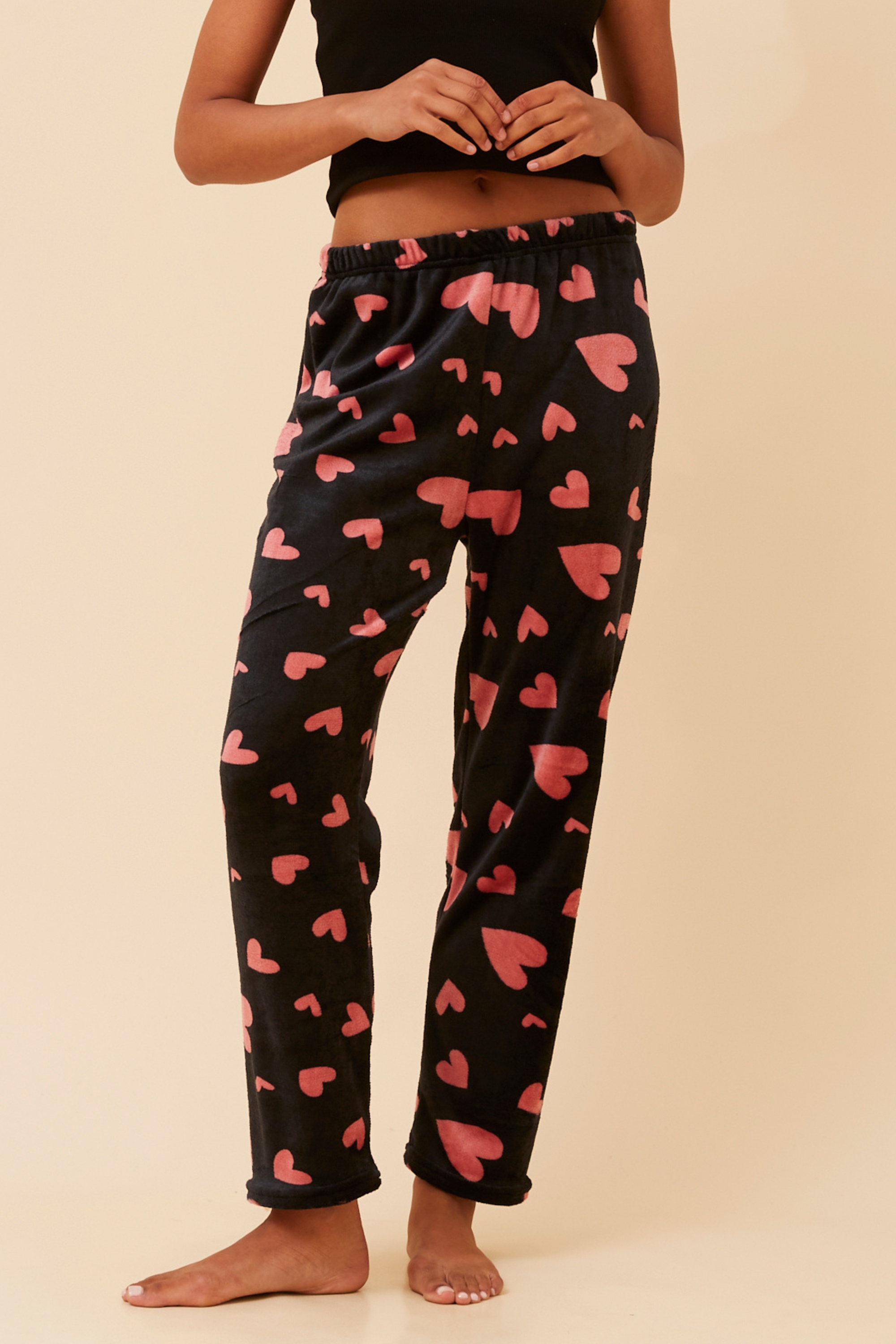 LEE HEART PRINT PYJAMA PANTS