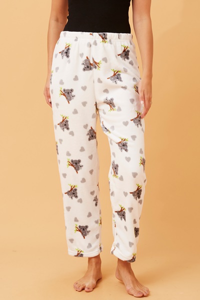 LEE KOALA PRINT PLUSH PYJAMA PANTS