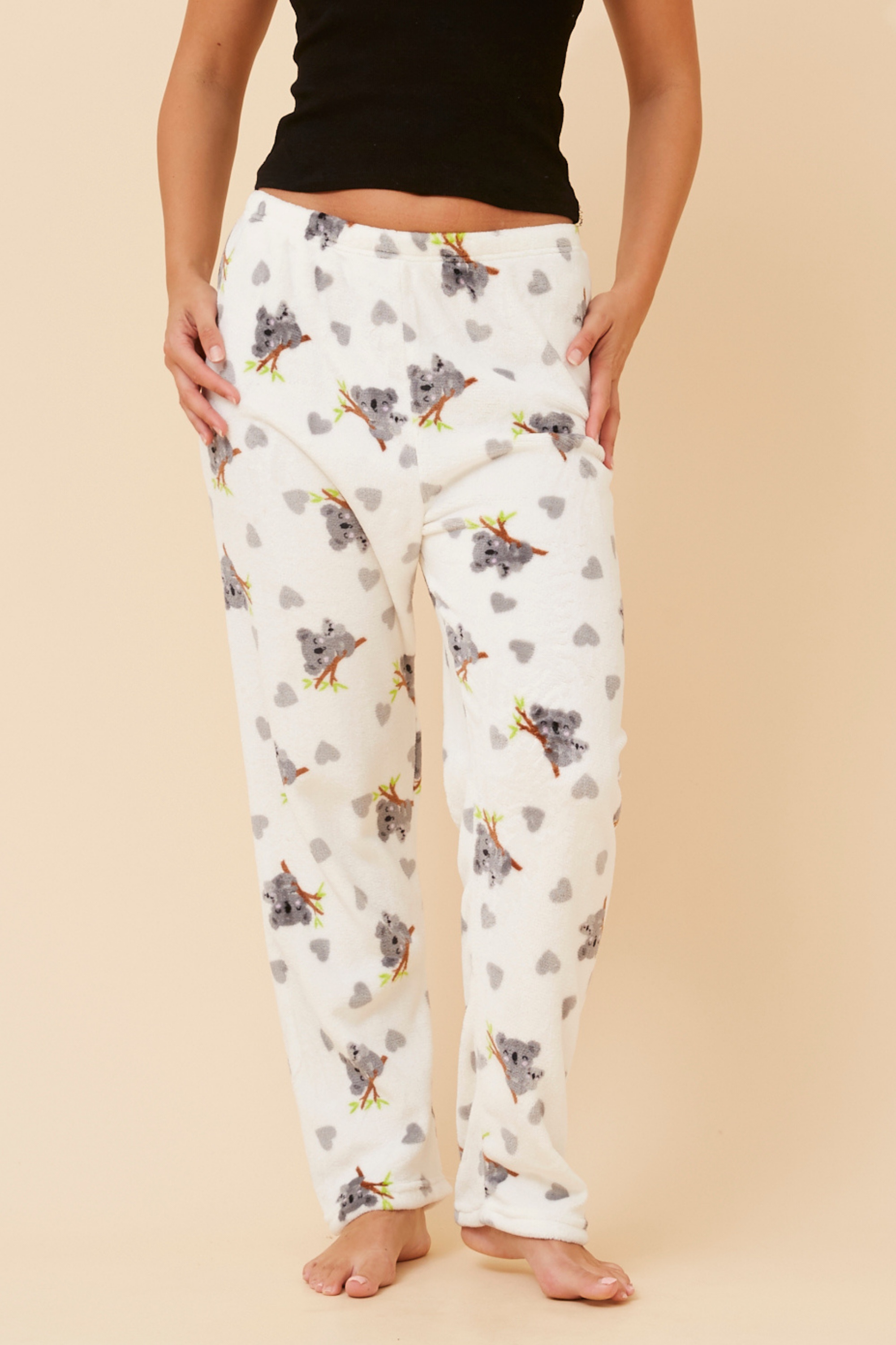 LEE KOALA PRINT PLUSH PYJAMA PANTS