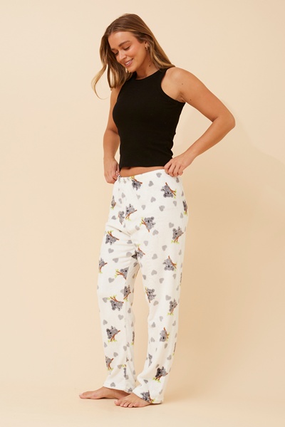 LEE KOALA PRINT PLUSH PYJAMA PANTS