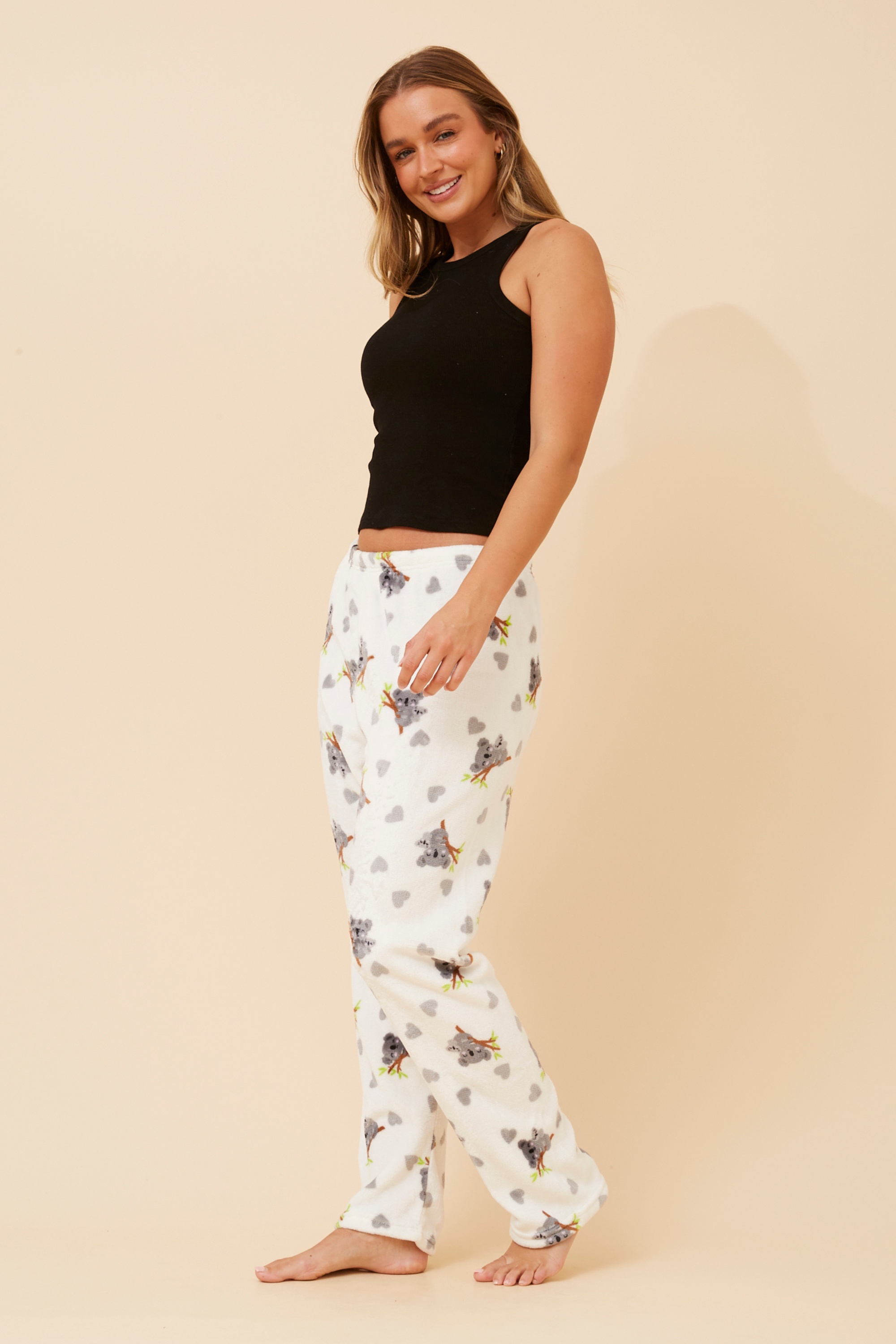 LEE KOALA PRINT PLUSH PYJAMA PANTS
