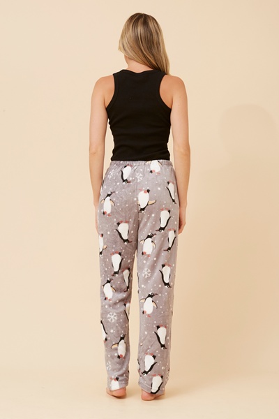 LEE PENGUIN PRINT PLUSH PYJAMA PANTS