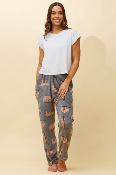 LEE SLOTH PRINT PYJAMA PANTS