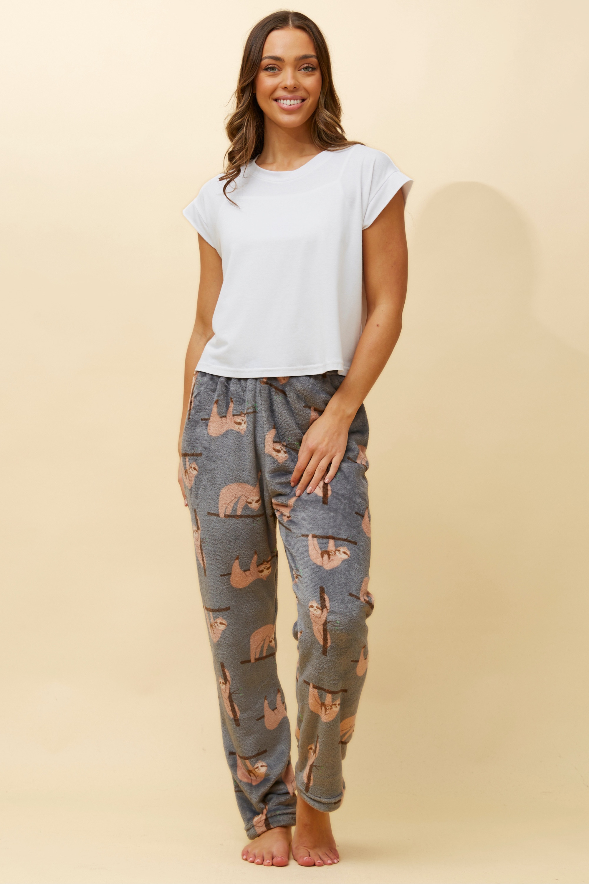 LEE SLOTH PRINT PYJAMA PANTS