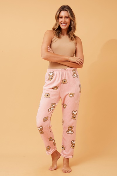 LEE TEDDY BEAR PLUSH PYJAMA PANT