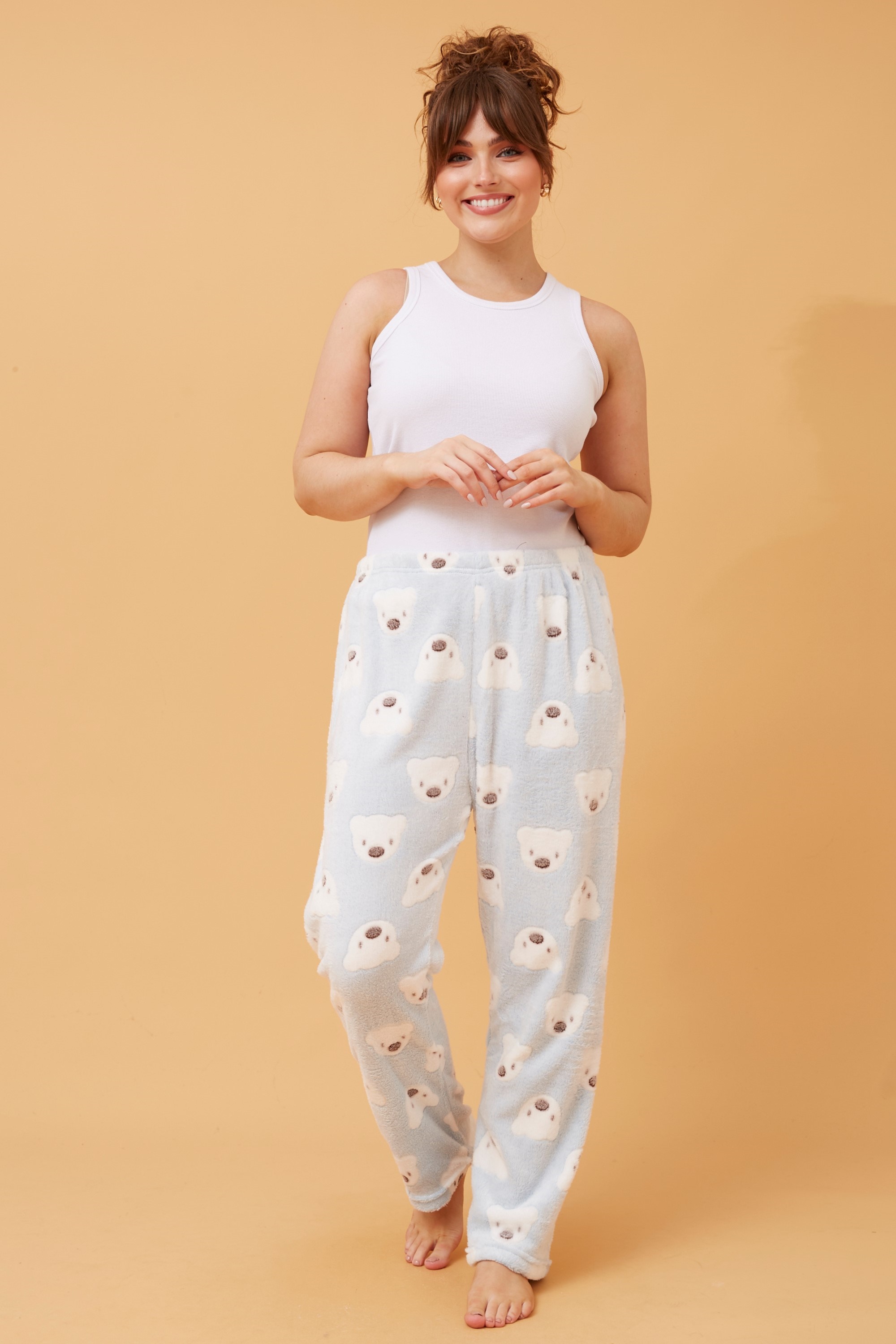 Lee teddy print plush pyjama pants Buy Online Femme Connection