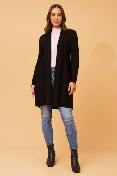 LENA SOLID KNIT CARDIGAN
