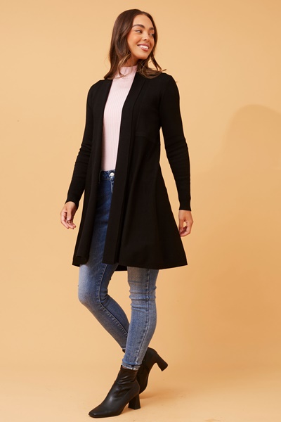LENA SOLID KNIT CARDIGAN