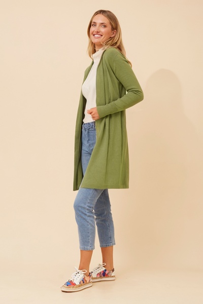 LENA SOLID KNIT CARDIGAN