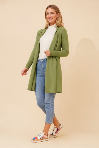 LENA SOLID KNIT CARDIGAN