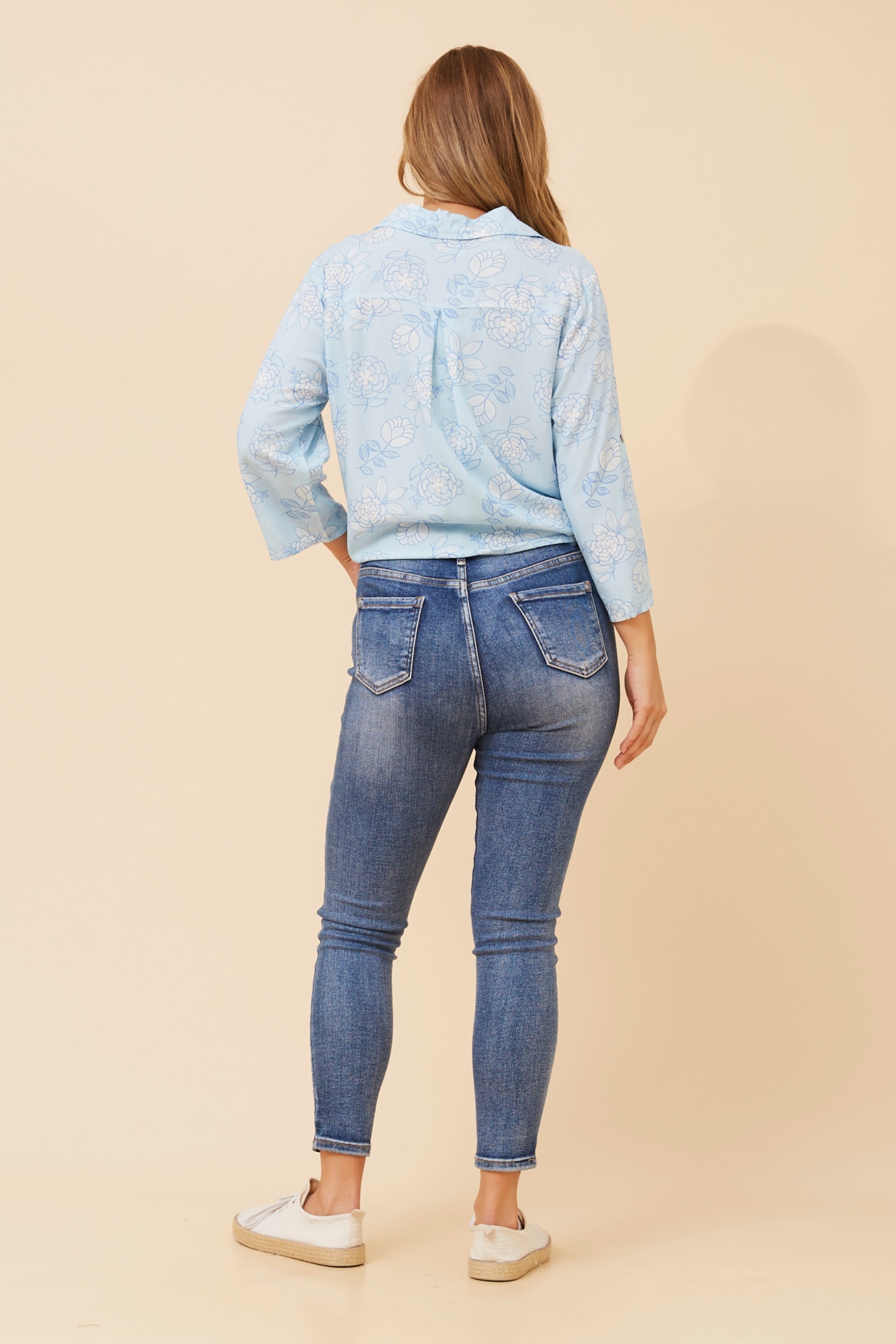 LEOLA TIE FRONT SHIRT