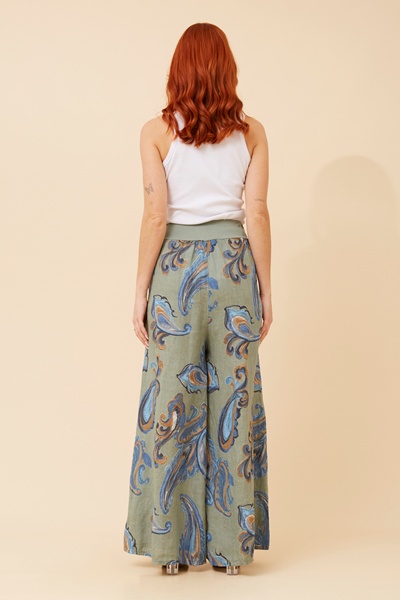 LEONORA PAISLEY PRINT PANTS