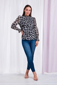 LEOPARD PRINT BLOUSE