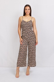 Leopard print jumpsuit