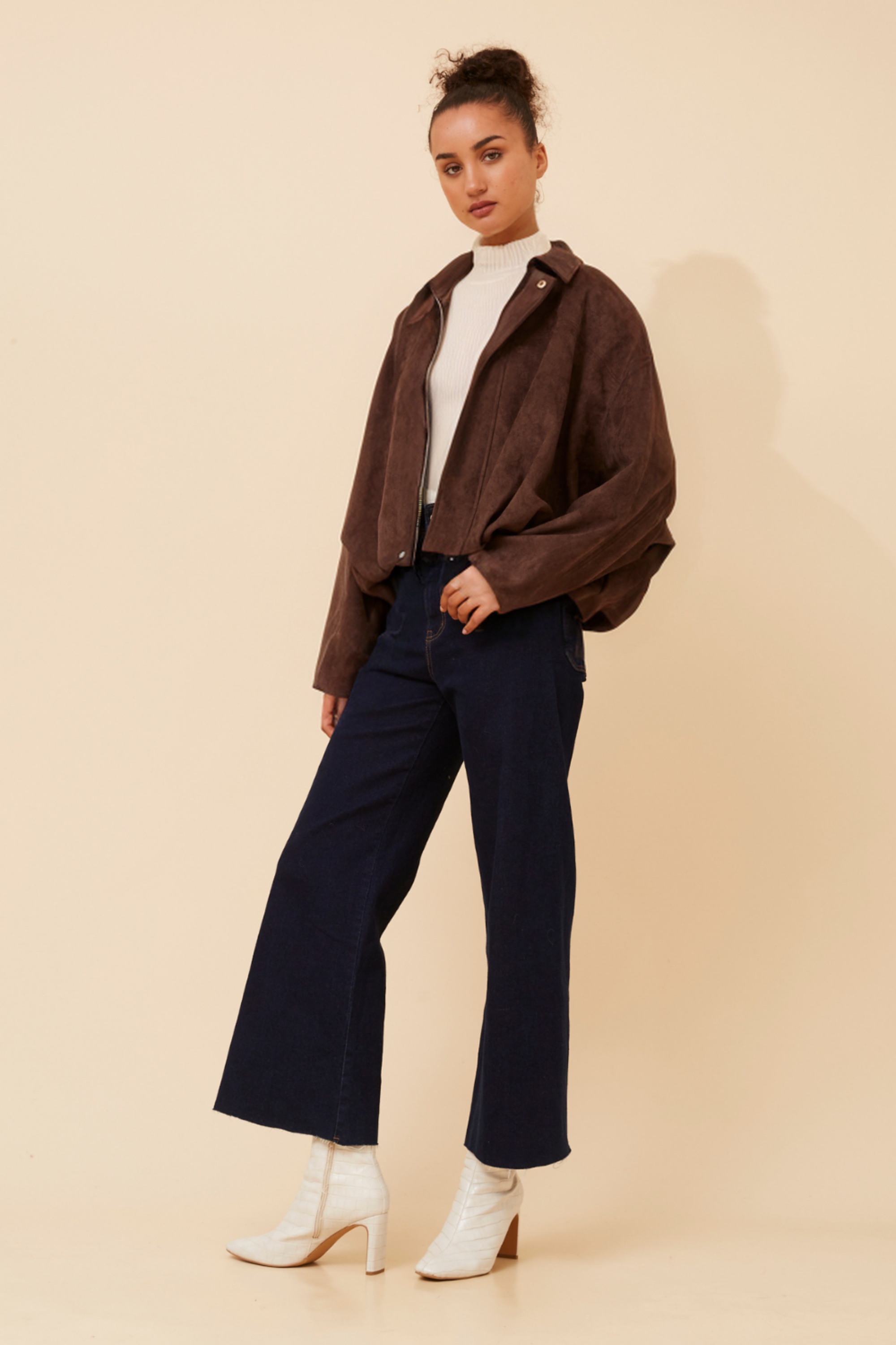 LEXLEY FAUX SUEDE JACKET